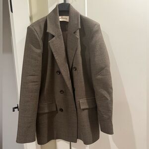 Brown oversize blazer